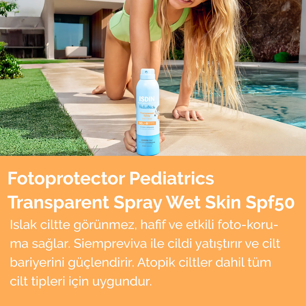 ISDIN Fotoprotector Transparan Güneş Spreyi Çocuk SPF50 200 ml