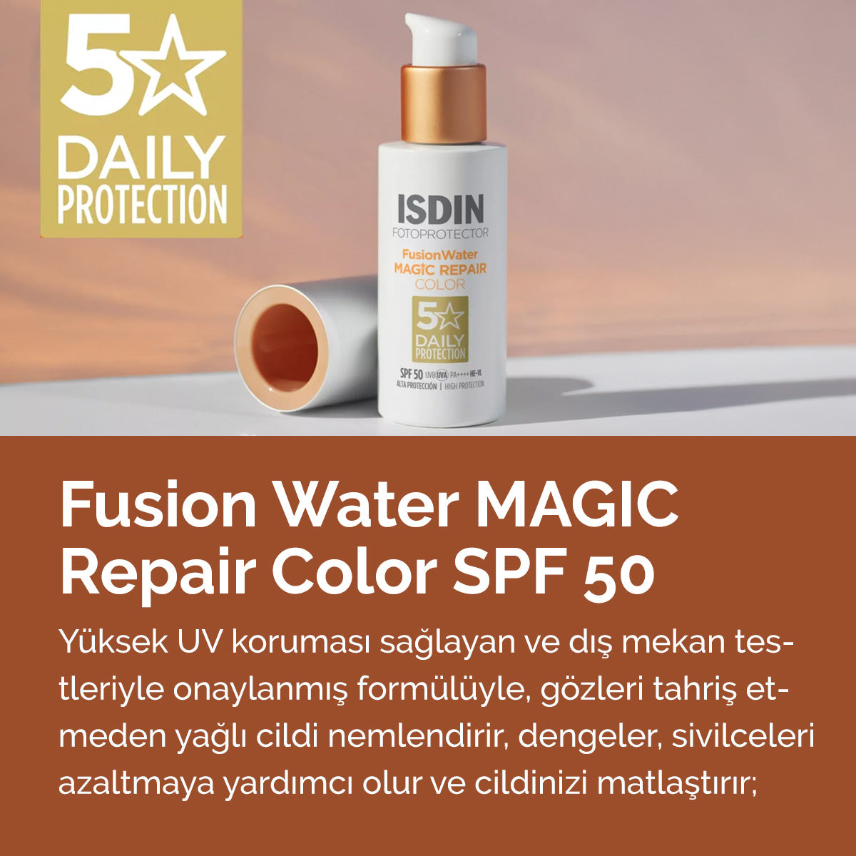 ISDIN Fotoprotector Fusion Güneş Kremi SPF 50 Renkli 50 ml