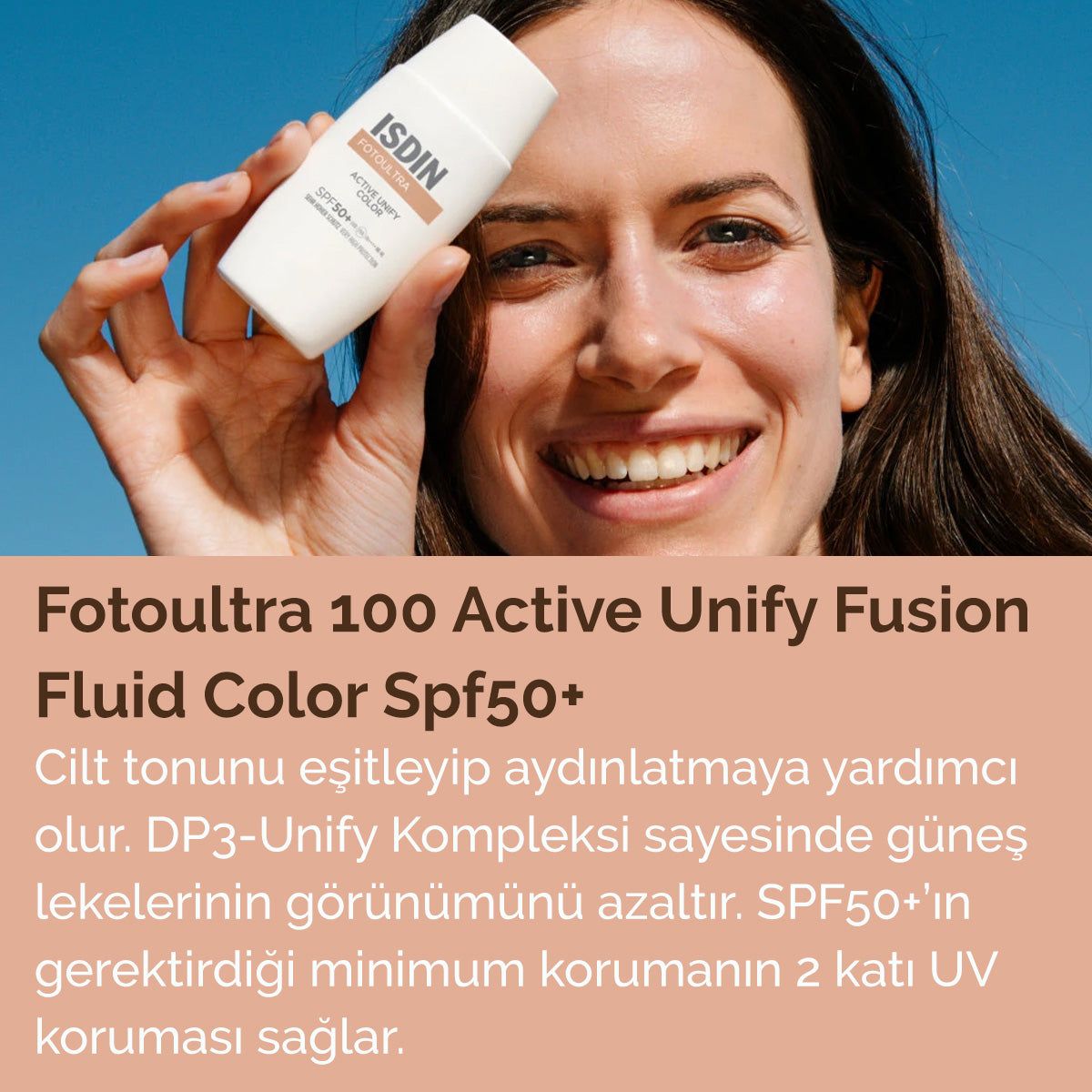 ISDIN Fotoultra Active Unify Renkli Güneş Kremi SPF 50+ 50 ml