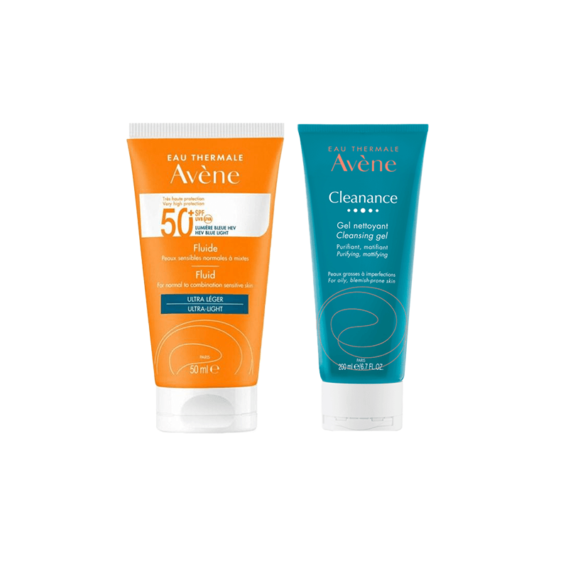 Avene Karma Ciltler İçin SPF50+ ve Temizleyici Jel Seti - Farmareyon