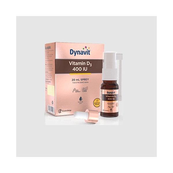 Dynavit Vitamin D3 400IU Sprey 20ml - Farmareyon