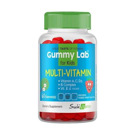 Gummy Lab Multivitamin For Kids 60 Gummies - Farmareyon