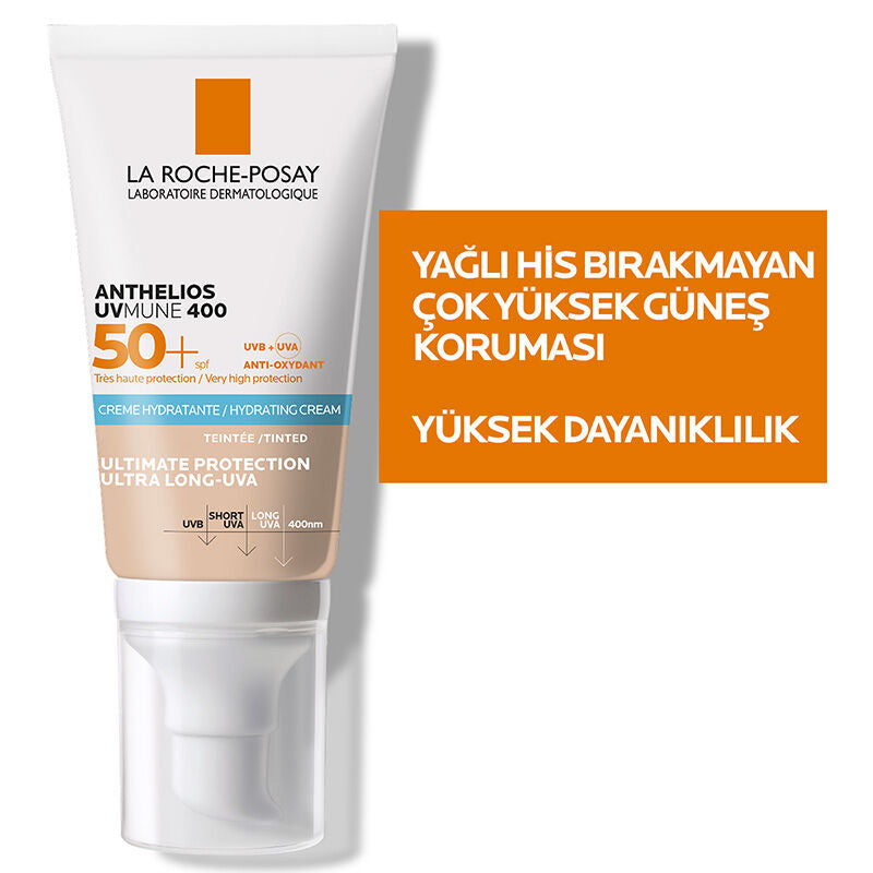 La Roche Posay Anthelios UVMune 400 Renkli Güneş Kremi SPF50+ 50 ml