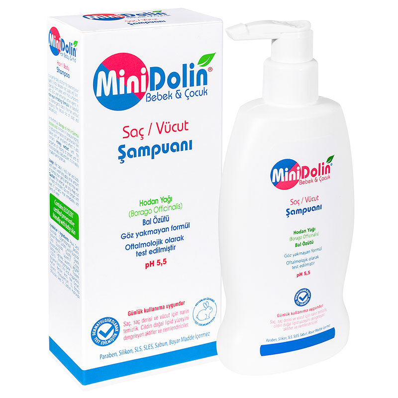 Minidolin Bebek & Çocuk Saç ve Vücut Şampuanı 250 ml - Farmareyon