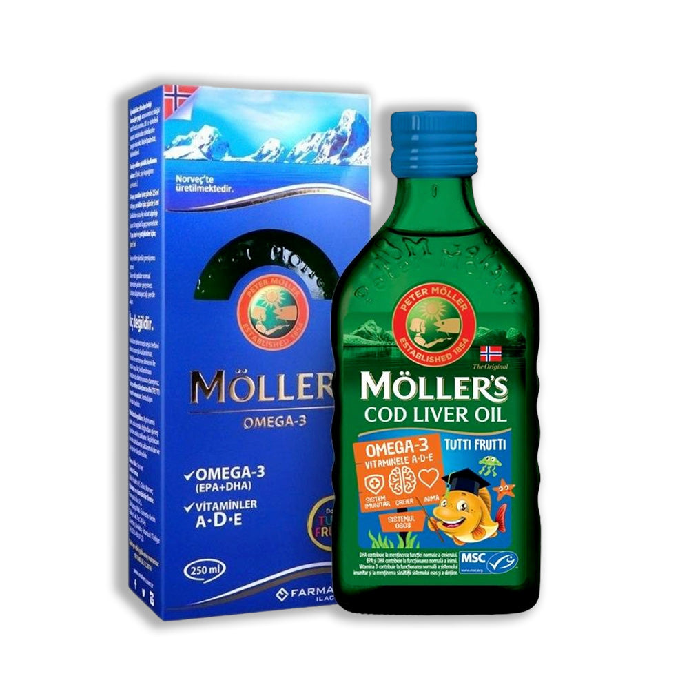 Möller's Tutti Frutti Aromalı Balık Yağı Şurubu 250 ml - Farmareyon