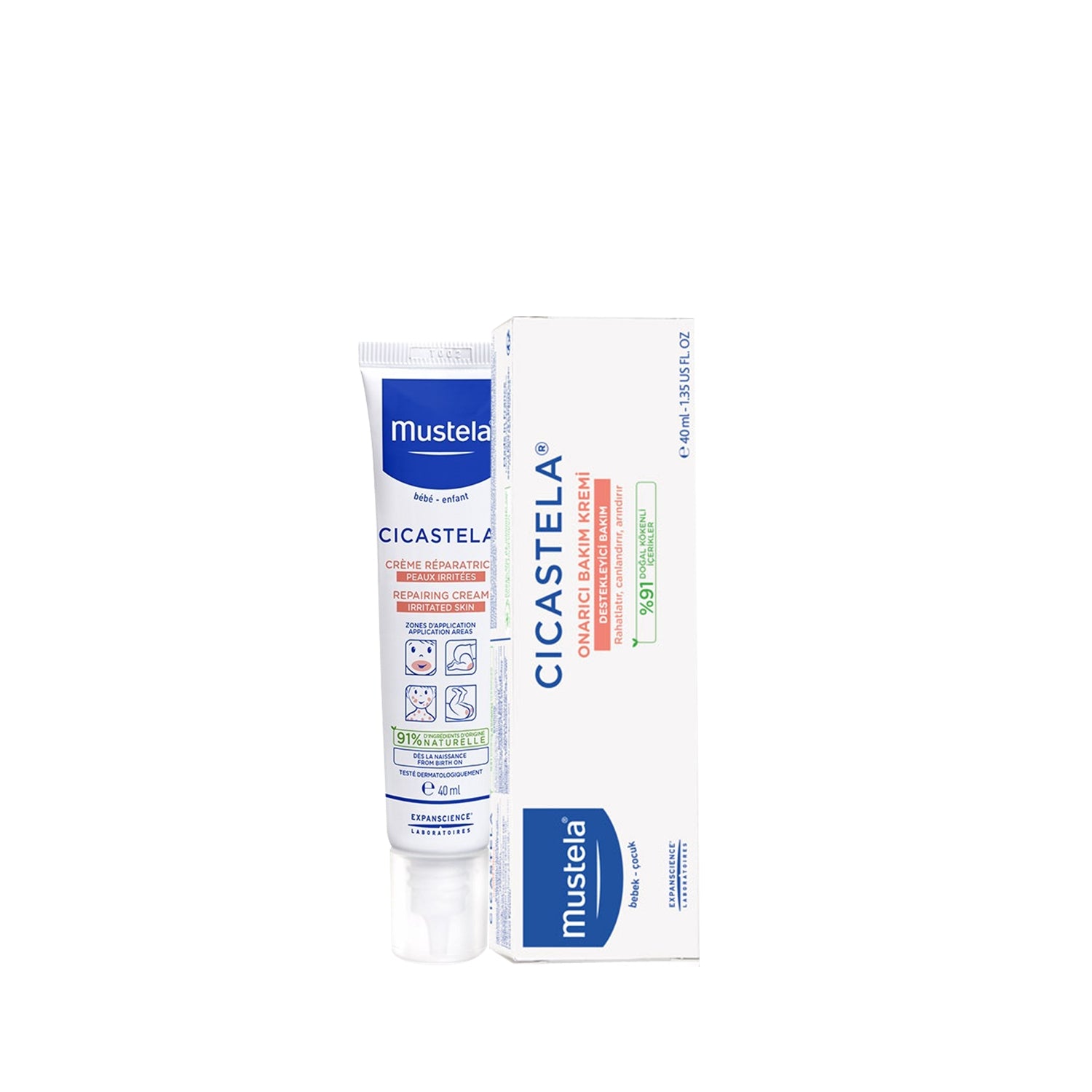 Mustela Cicastela Onarıcı Bebek Bakım Kremi 40 ml - Farmareyon