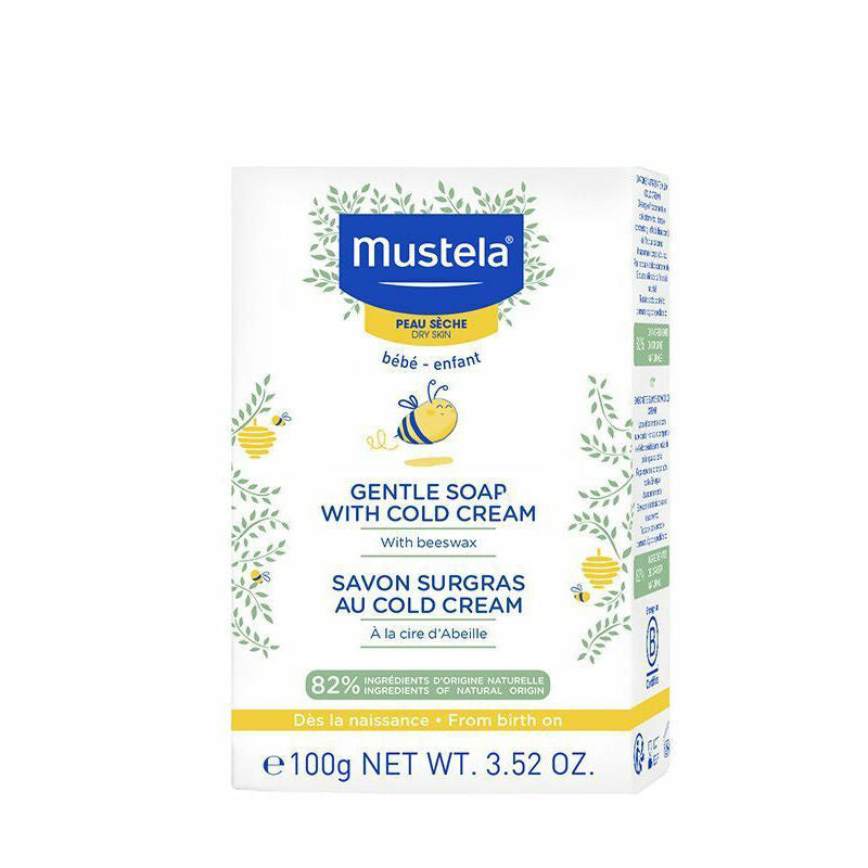 Mustela Cold Cream ve Organik Balmumu İçeren Bebek Sabunu 100 gr - Farmareyon