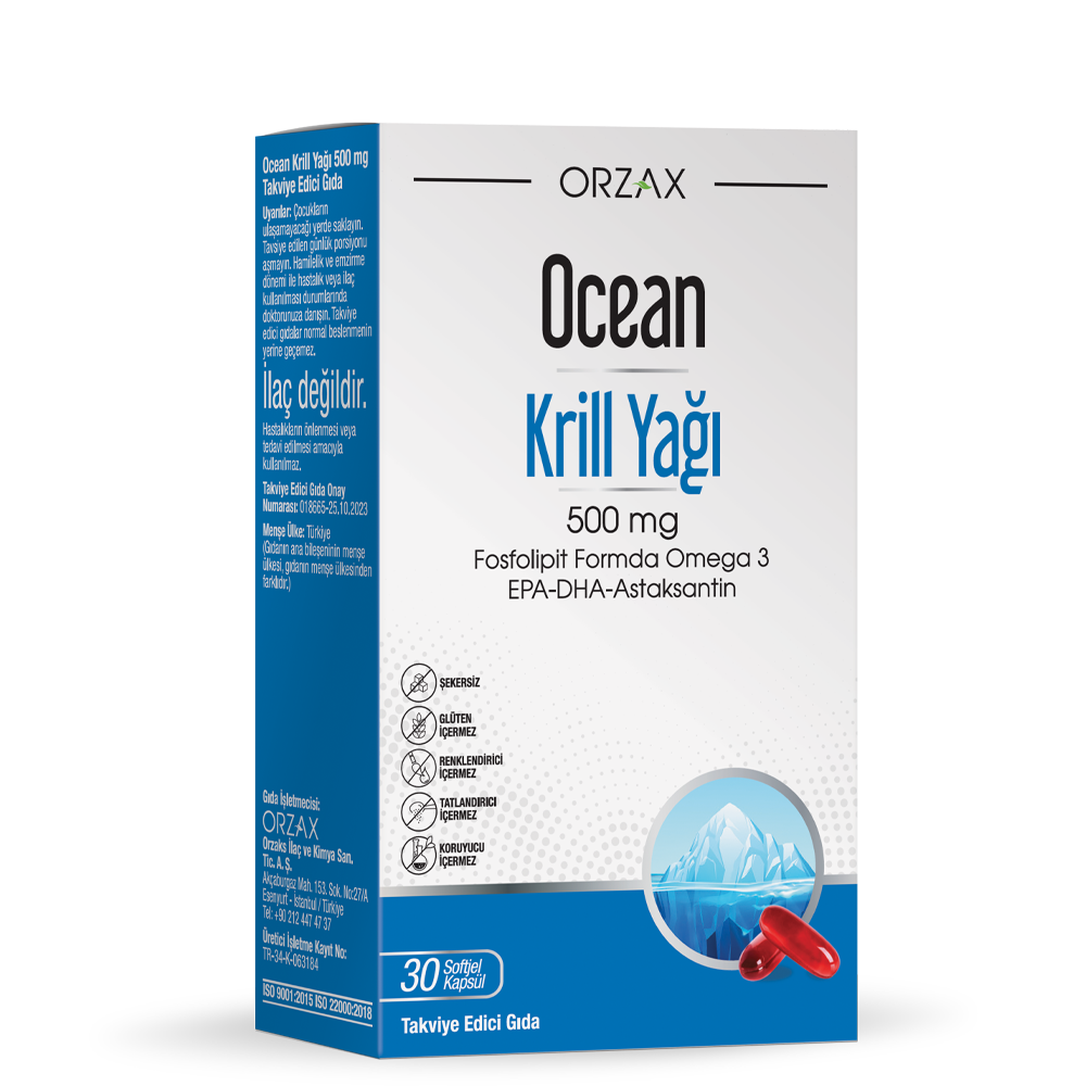 Ocean Krill Oil 30 Kapsül - Farmareyon