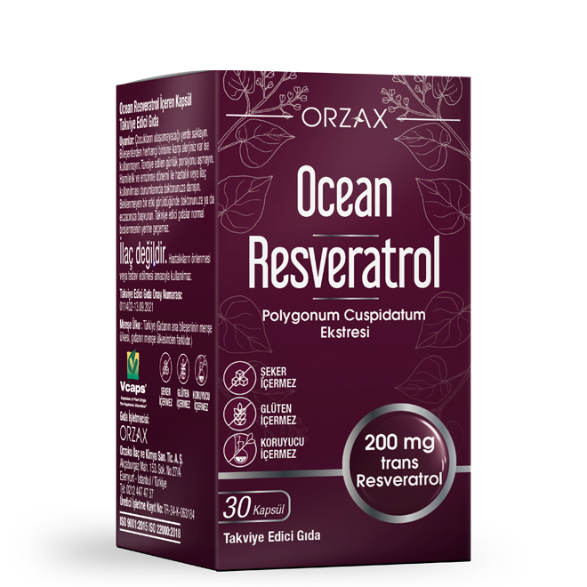 Ocean Resveratrol Takviye Edici Gıda 30 Kapsül - Farmareyon