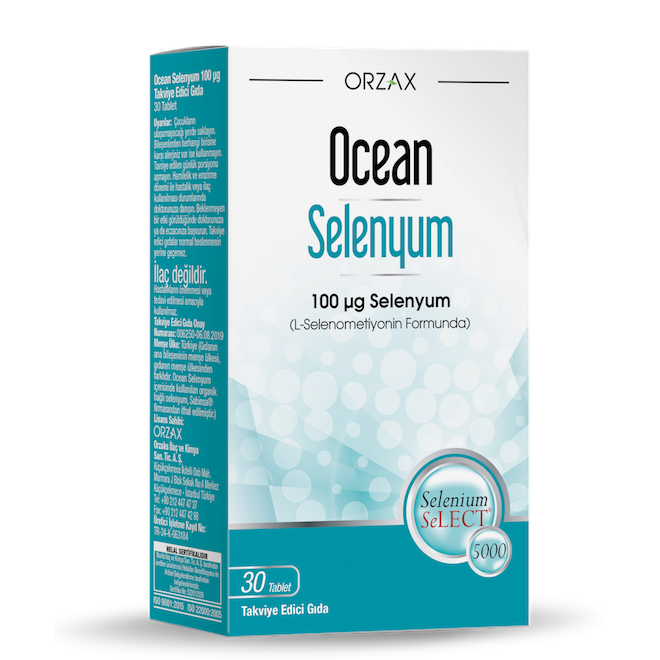 Ocean Selenyum 100 Mcg 30 Tablet - Farmareyon