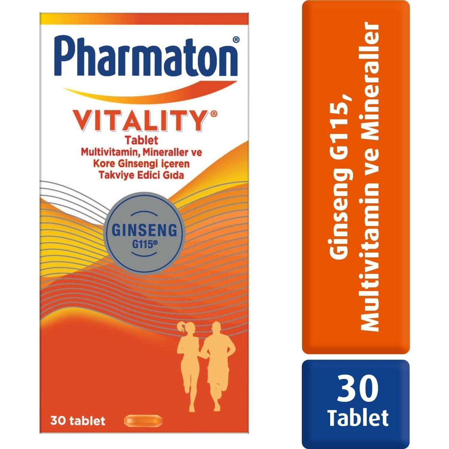 Pharmaton Vitality 30 Tablet - Farmareyon