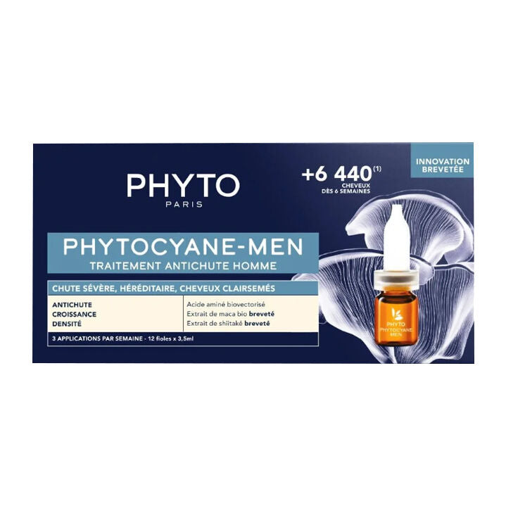 Phyto Phytocyane-Men Erkekler İçin Saç Dökülme Karşıtı Bakım 12 Ampül x 3,5 ml - Farmareyon