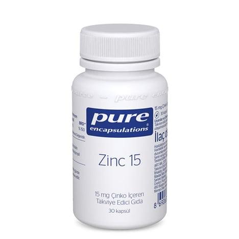 Pure Zinc 15 mg 30 Kapsül - Farmareyon