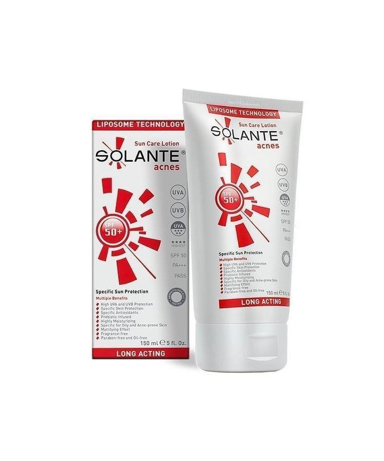 Solante acnes SPF 50+ Losyon 150 ml - Farmareyon