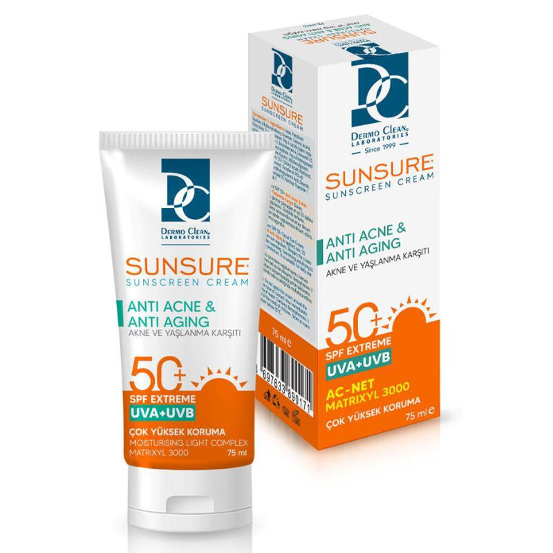 Sunsure Anti Acne &amp; Anti Aging ( Akne &amp; Yaşlanma Karşıtı ) Spf50+ 75 ml - Farmareyon