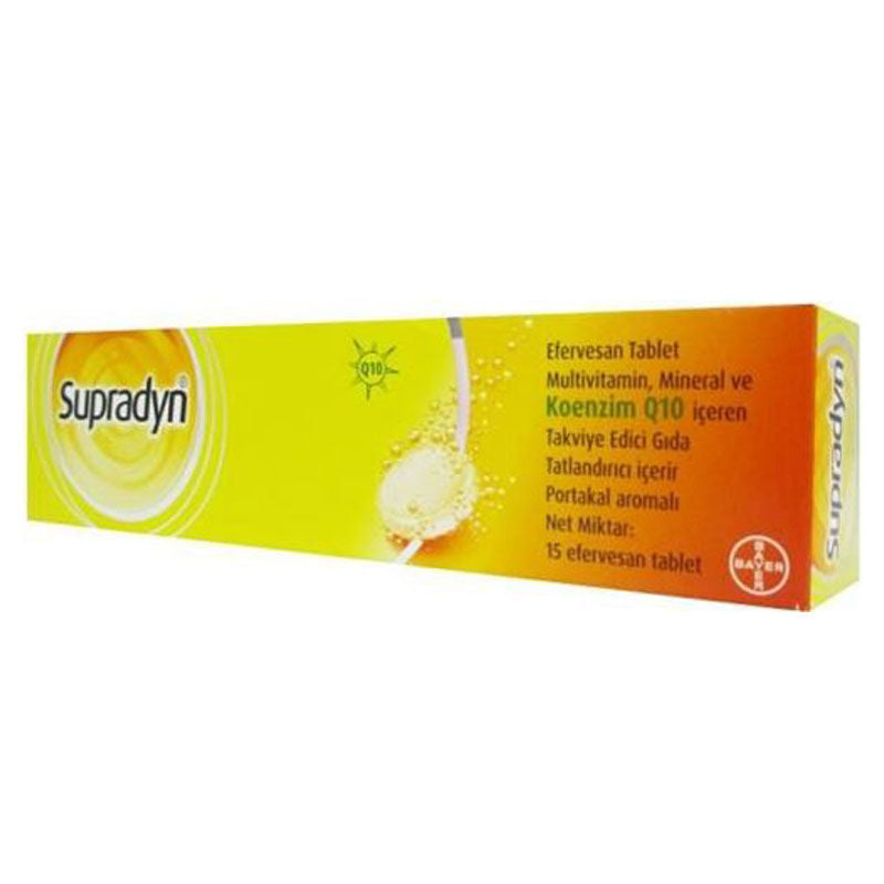 Supradyn Efervesan Portakal Aromalı 15 Tablet - Farmareyon