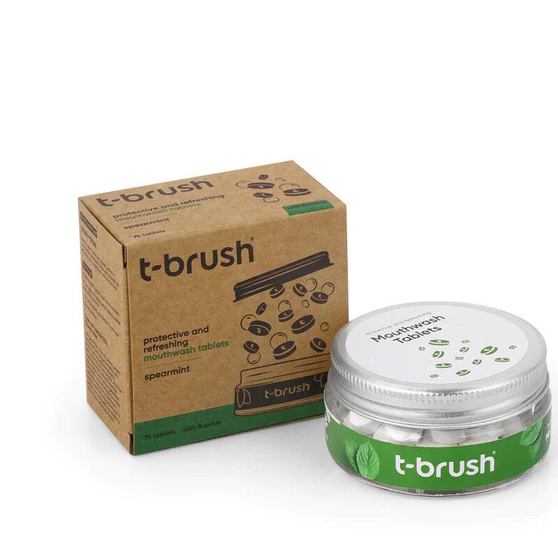 T Brush Nane Aromalı Ağız Çalkalama Tableti Florürlü 75 Tablet - Farmareyon