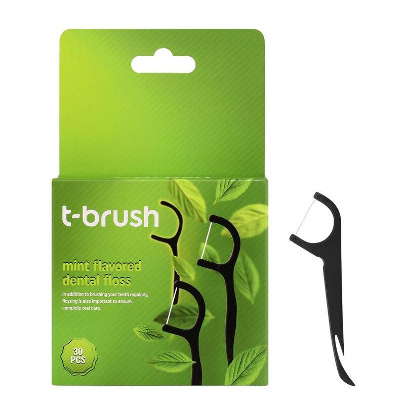 T-Brush Nane Tadı İçerikli Kürdanlı Diş İpi 30 adet - Farmareyon