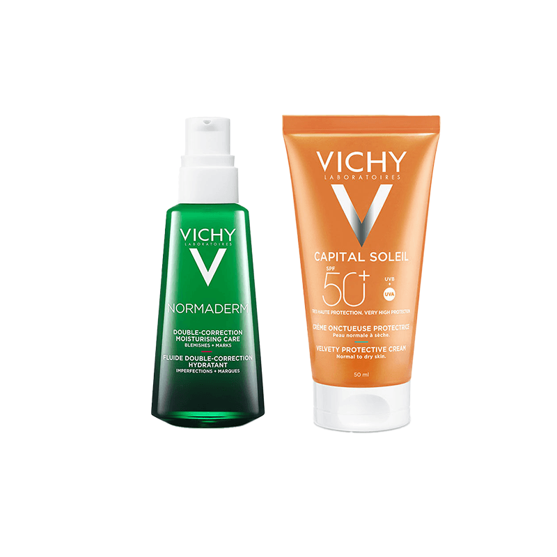 Vichy Karma Ciltler İçin SPF50+ ve Bakım Kremi Seti - Farmareyon