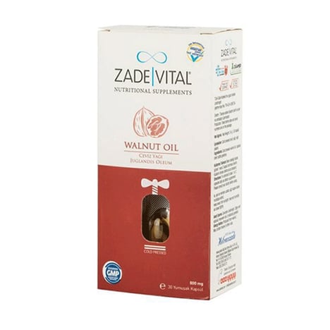 Zade Vital Ceviz Yağı 30 Yumuşak Kapsül - Farmareyon