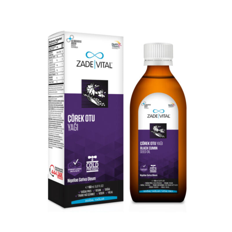 Zade Vital Çörek Otu Yağı 150ml Cam Şişe - Farmareyon