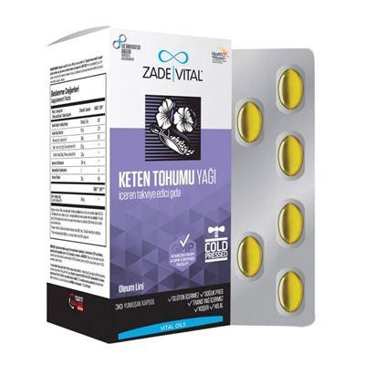 Zade Vital Keten Tohumu Yağı Blister 30 Kapsül - Farmareyon