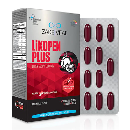 Zade Vital Likopen Plus 30 Kapsül - Farmareyon