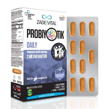 Zade Vital Probiotics Daily 30 Kapsül - Farmareyon