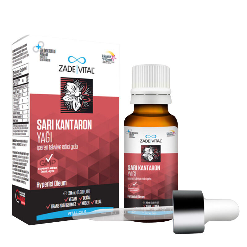 Zade Vital Sarı Kantaron Yağı Cam Şişe 20 Ml - Farmareyon