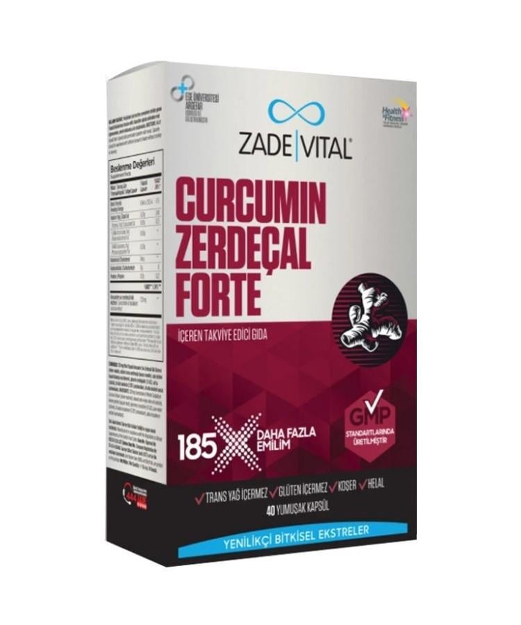 Zade Vital Zerdeçal Curcumin 40 Kapsül - Farmareyon