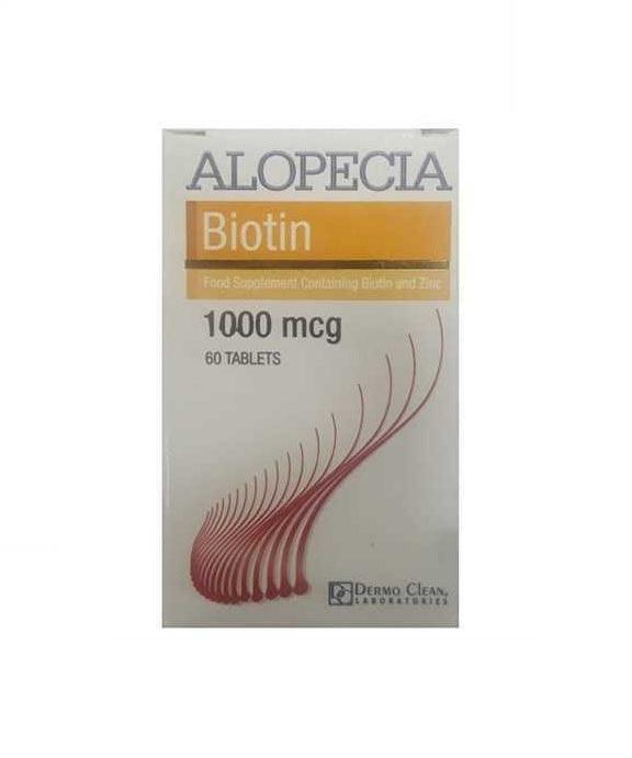 Alopecia Biotin 1000 mg 60 Tablet - Farmareyon