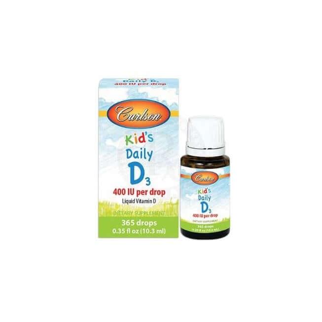 Carlson Kids Daily D3 400 IU Per Drop 10.3 ml - Farmareyon