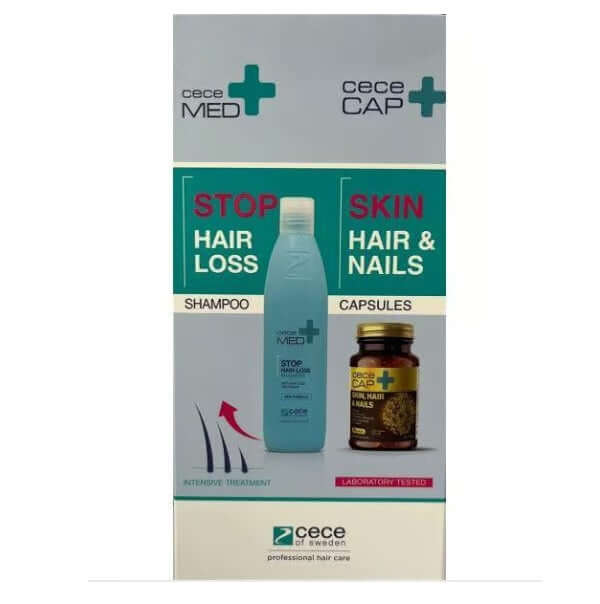 CeceMed Saç Dökülme Karşıtı Set (Stop Hair Loss Şampuan+CeceCAP 30 Kapsül) - Farmareyon