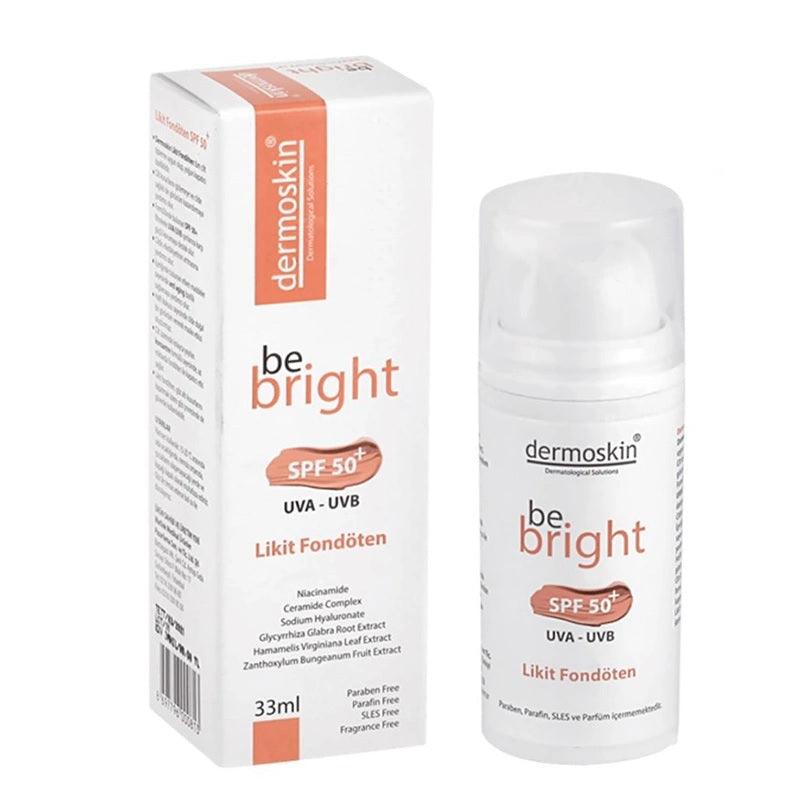 Dermoskin Be Bright Spf50+ Likit Fondöten 33 ml (Light) - Farmareyon