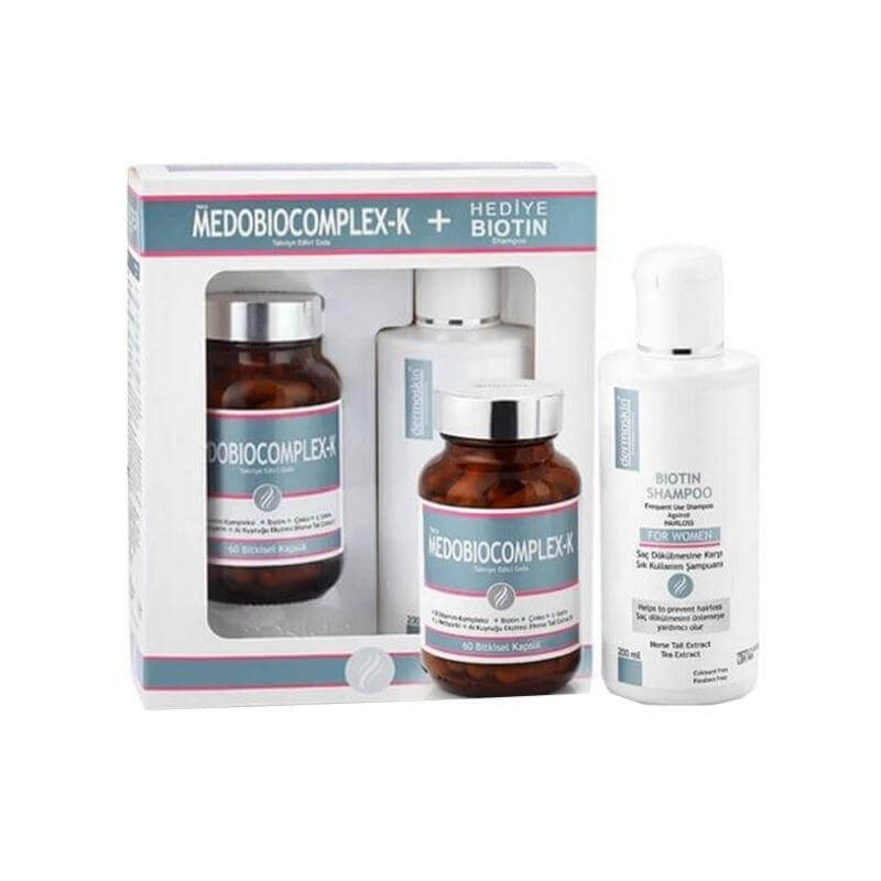 Medobiocomplex-K 60 Kapsül (Kadın) & Hediye Biotin Şampuanı 200 ml Kadın - Farmareyon