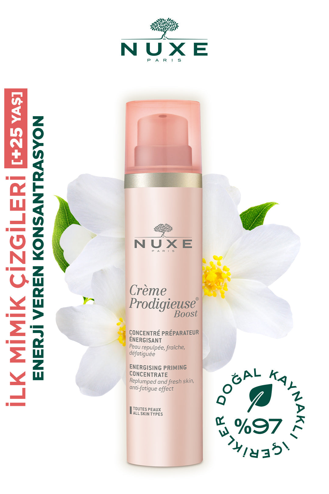 Nuxe Creme Prodigieuse Boost Energising Priming Concentrate 100 ml - Farmareyon