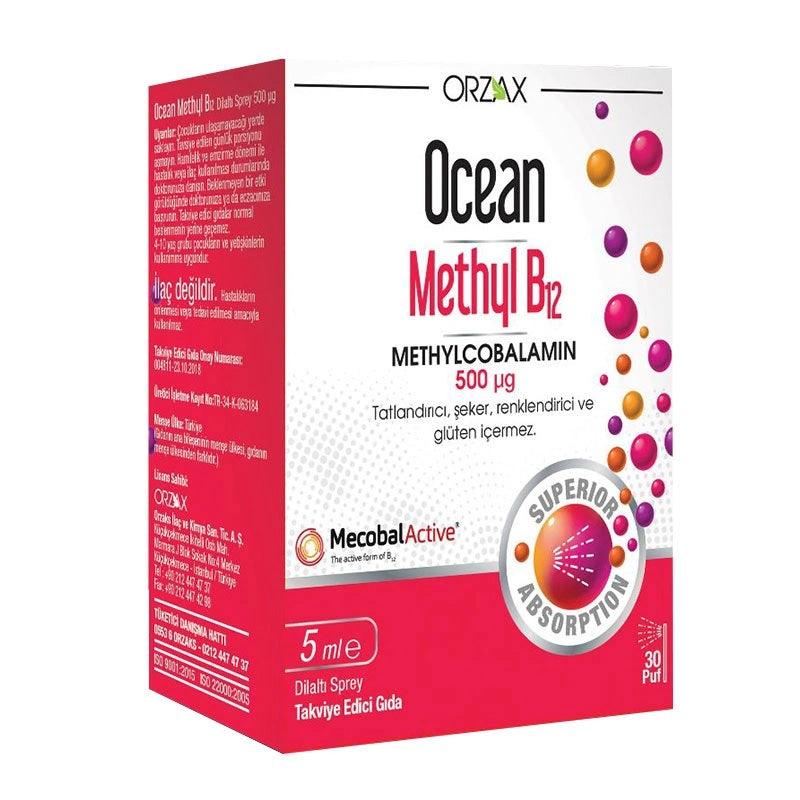 Ocean Methyl B12 500 µg 5 ml Dilaltı Sprey - Farmareyon