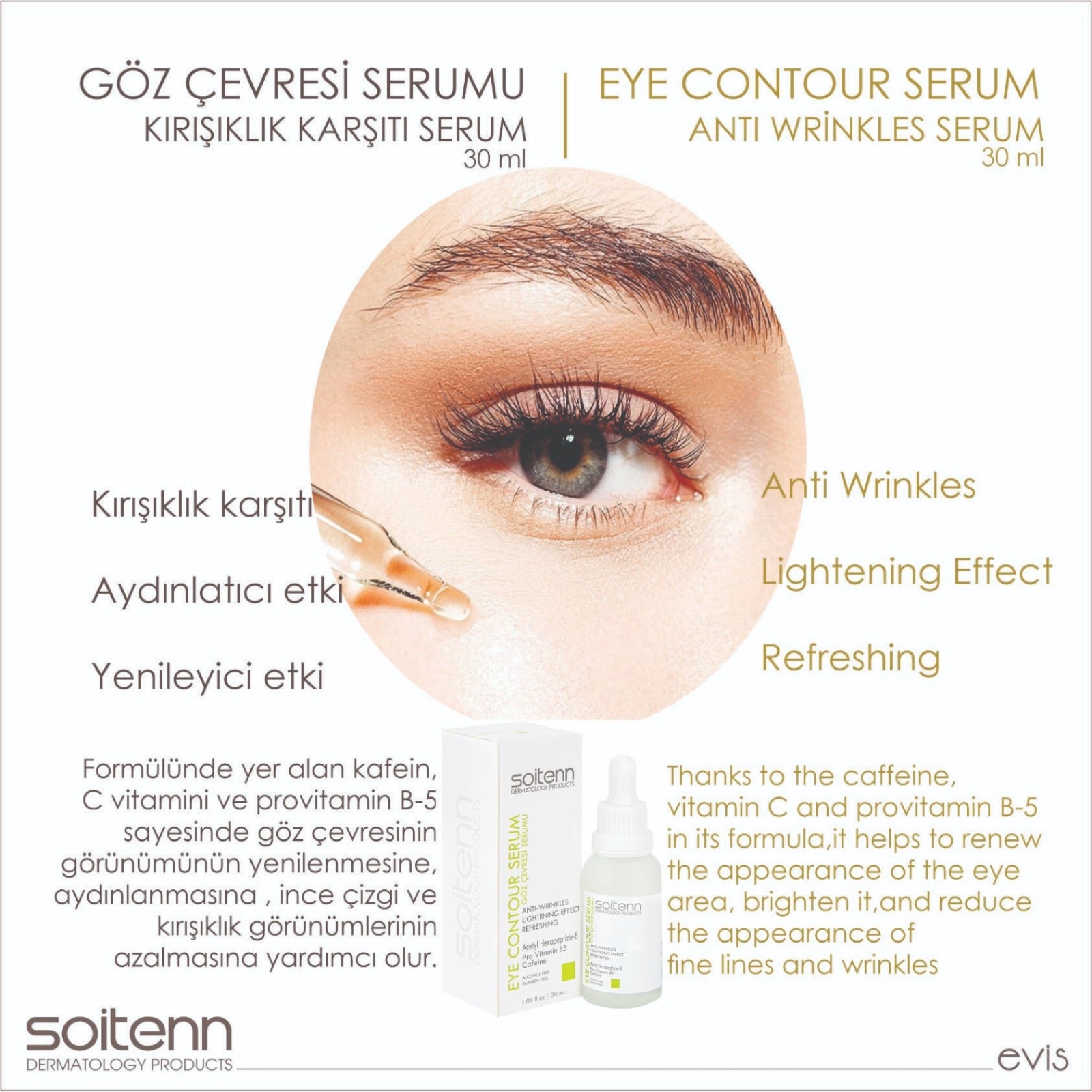 Soitenn Eye Contour (Göz Çevresi) Serum 30 ml - Farmareyon