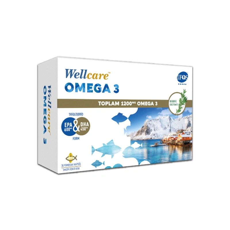 Wellcare Omega 3 1200 mg 30 Yumuşak Kapsül - Farmareyon